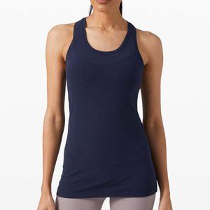 Navy Blue Lululemon Cool Racerback Tank Top | Size 8